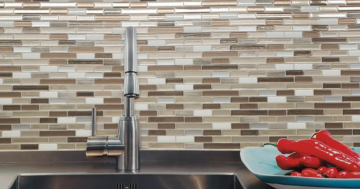 how to install peel and stick tile backsplash from lowes