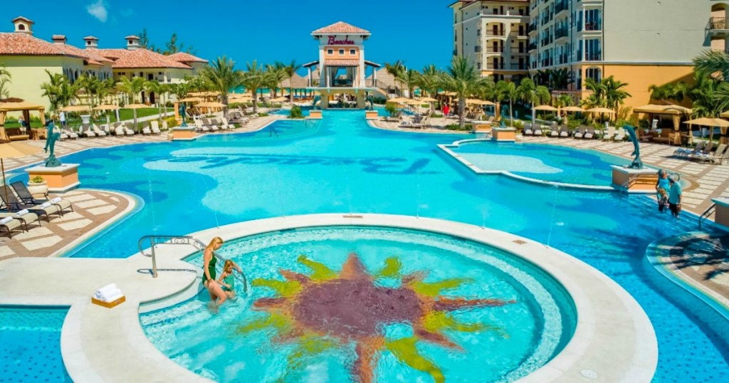 Beaches resort hotel and pool
