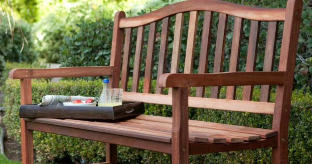 belham living richmond outdoor wood bench