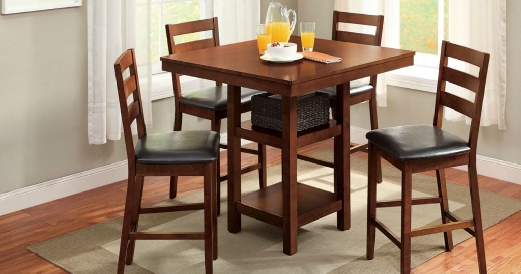 dining set with orange juice on the table