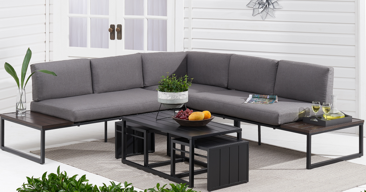 Better Homes Gardens 3 Piece Patio Sectional Set Only 299 98