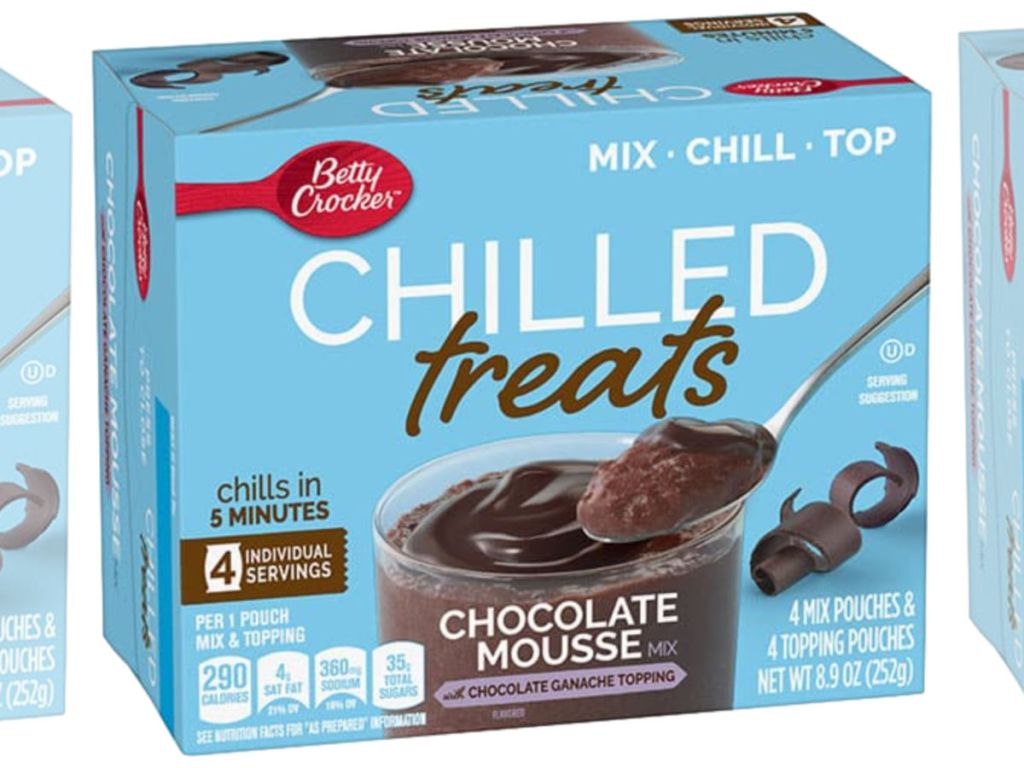 chocolate mousse betty crocker chilled treats box
