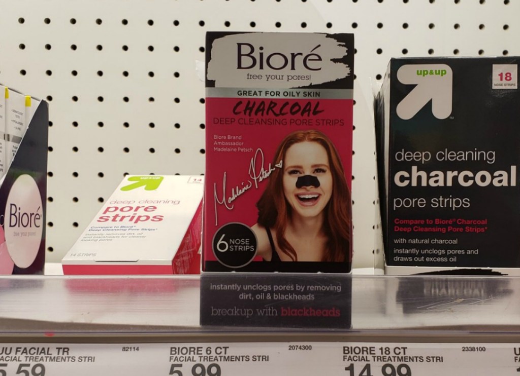 Store display of Biore Pore strips in Target