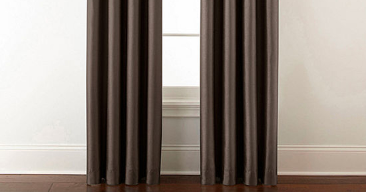 brown blackout curtain panels
