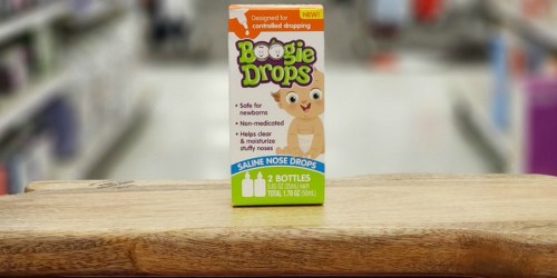 Boogie Saline Nose Drops Twin-Pack Only $1.91 After Cash Back at Target