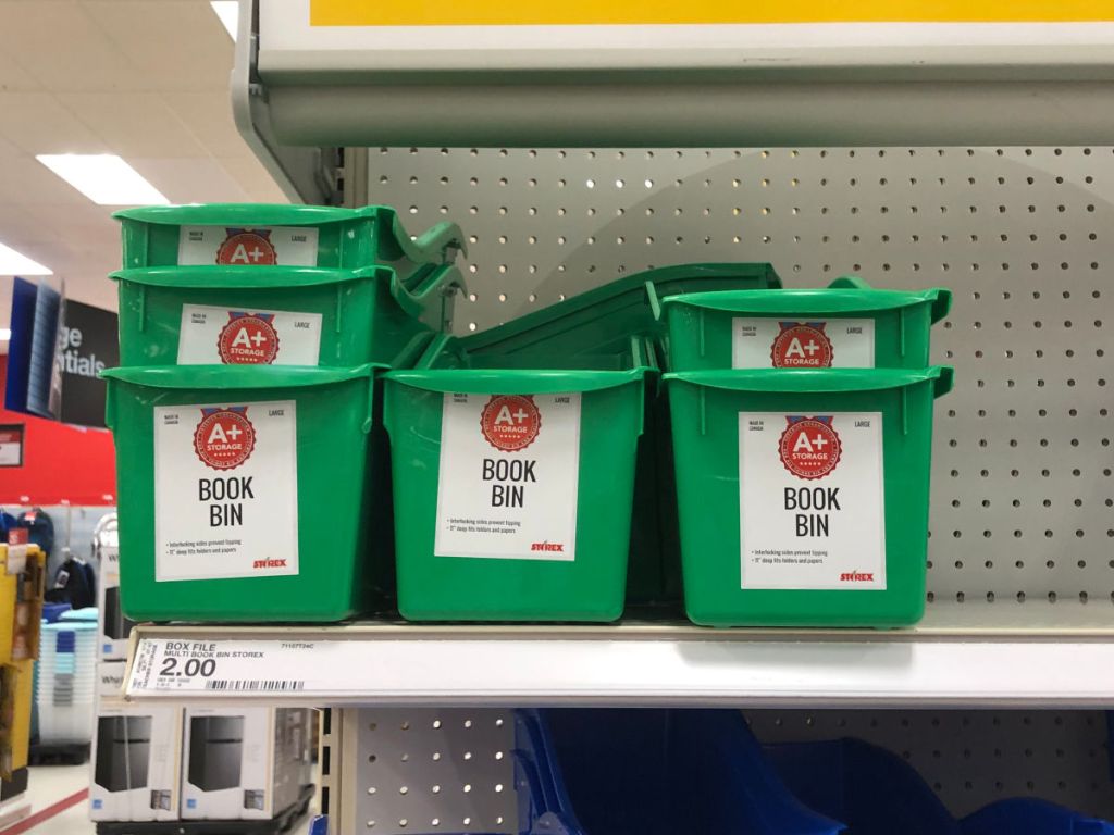 Green Box File Book Bin at Target