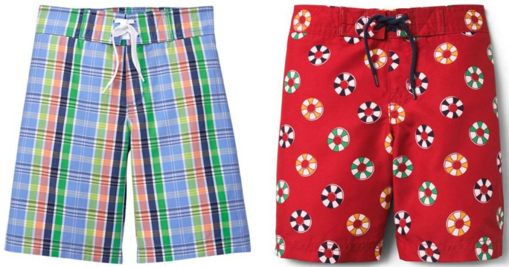 Boy's Plaid or Lifesaver Swimsuits