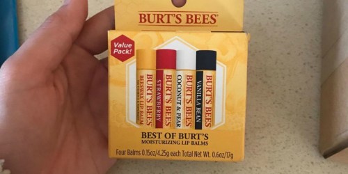 Burt’s Bees 100% Natural Lip Balm 4-Pack Only $7.31 Shipped at Amazon (Just $1.83 Per Tube)