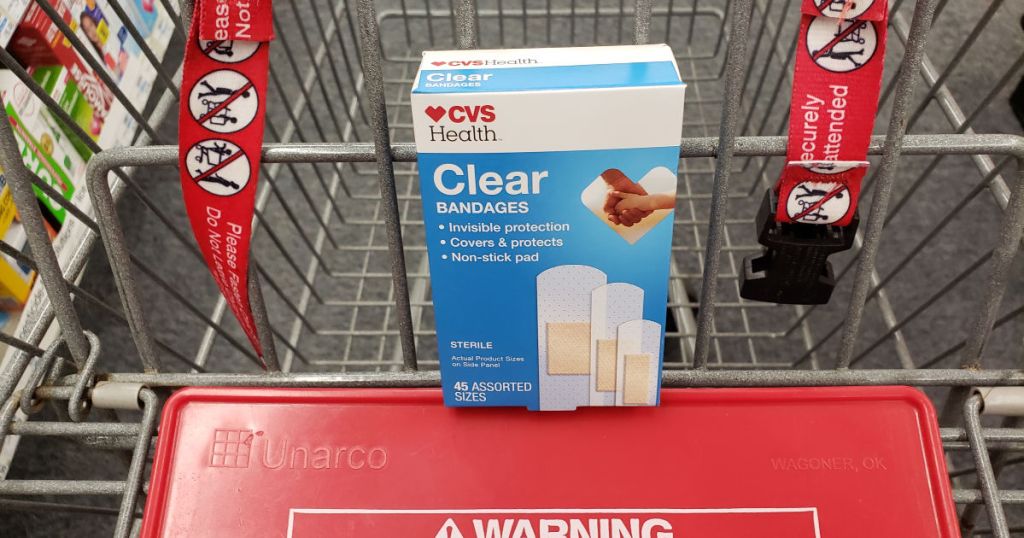 CVS health clear bandages in cvs cart