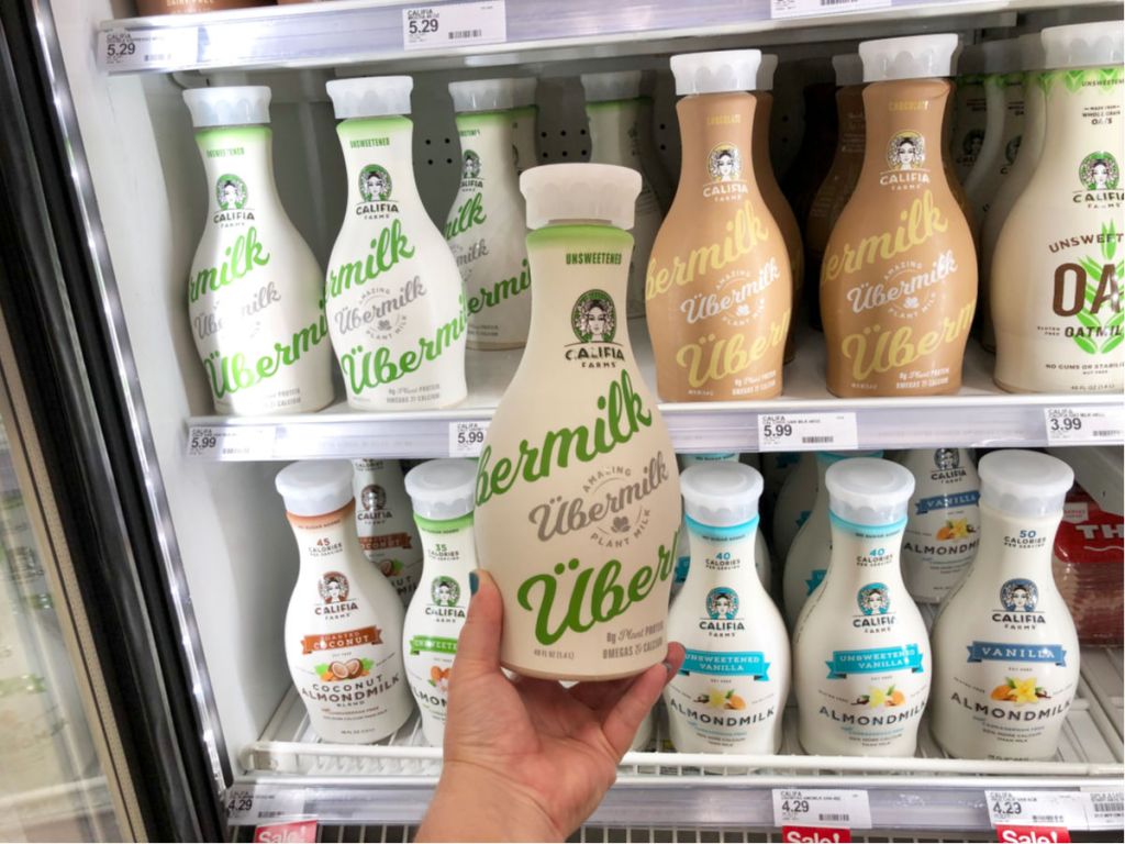 Califia Farms Ubermilk at Target in front of cooler