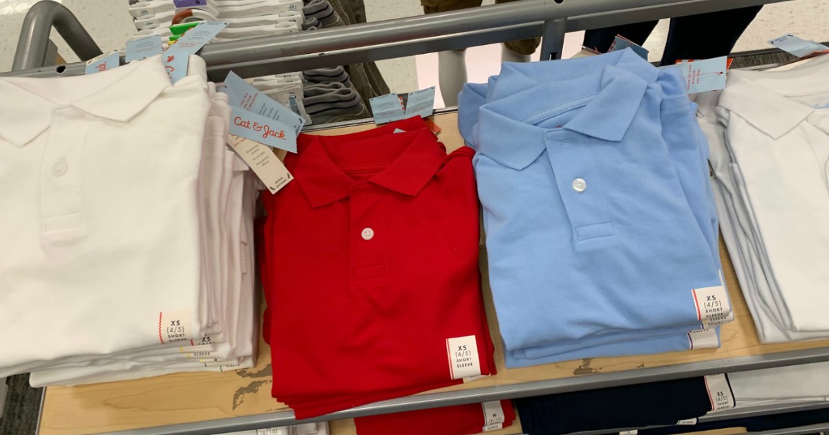 40% Off Target Cat & Jack Uniforms, Polos from $3.60 & More!