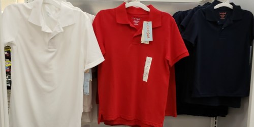 Cat & Jack School Uniform Polo Shirts ONLY $2.80 & More (Today Only)