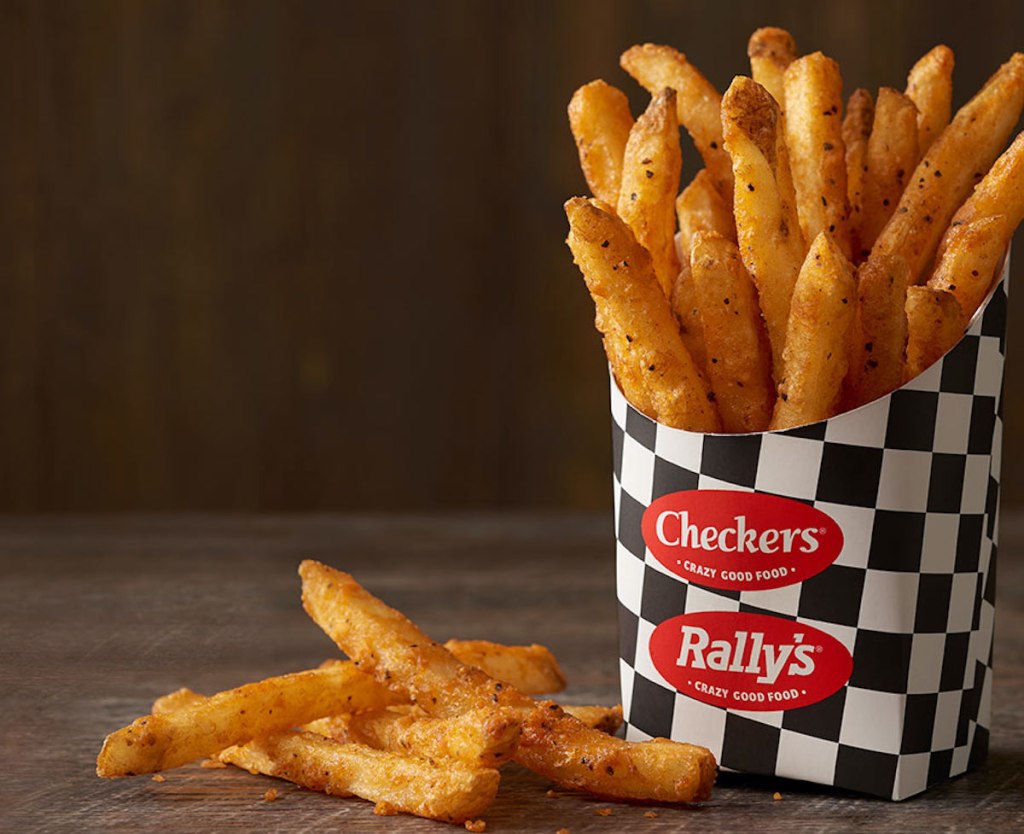 picture of checkers rallys fries in container