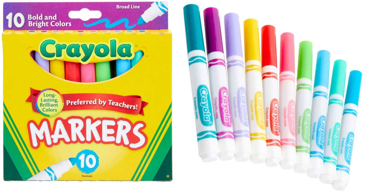 Crayola Bold & Bright Markers 10Pack Only 99¢ at Target  Hip2Save