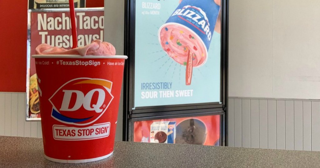 Dairy Queen Sour Patch Blizzard in the store