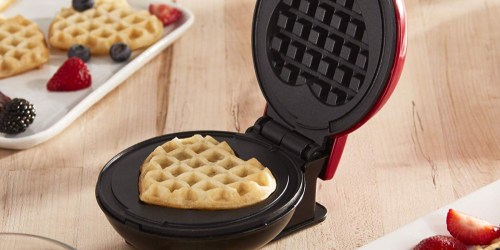Dash Mini Heart-Shaped Waffle Maker Only $6.71 on Amazon (Regularly $15)