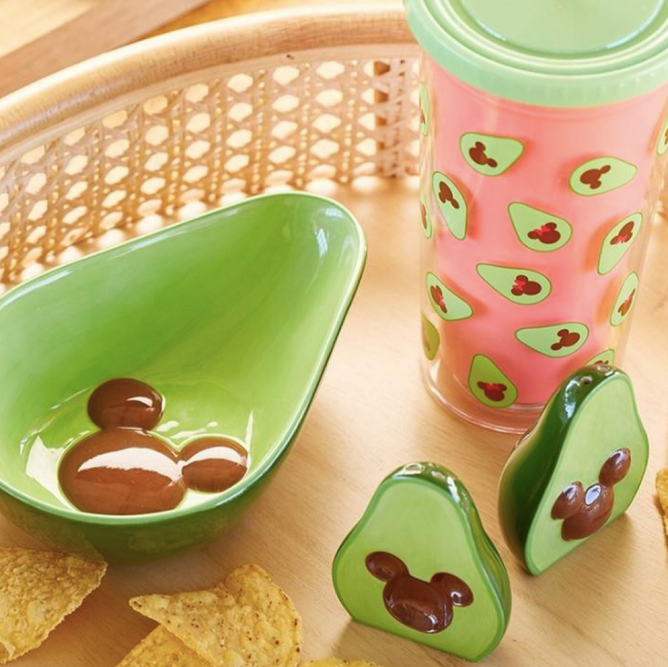Dinsey avocado home items on table