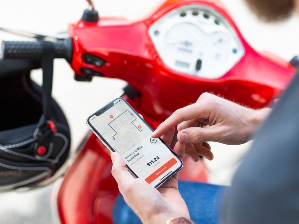 doordash app on moped