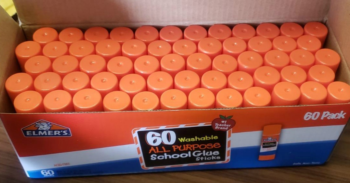 60 count box of Elmer's Glue Sticks