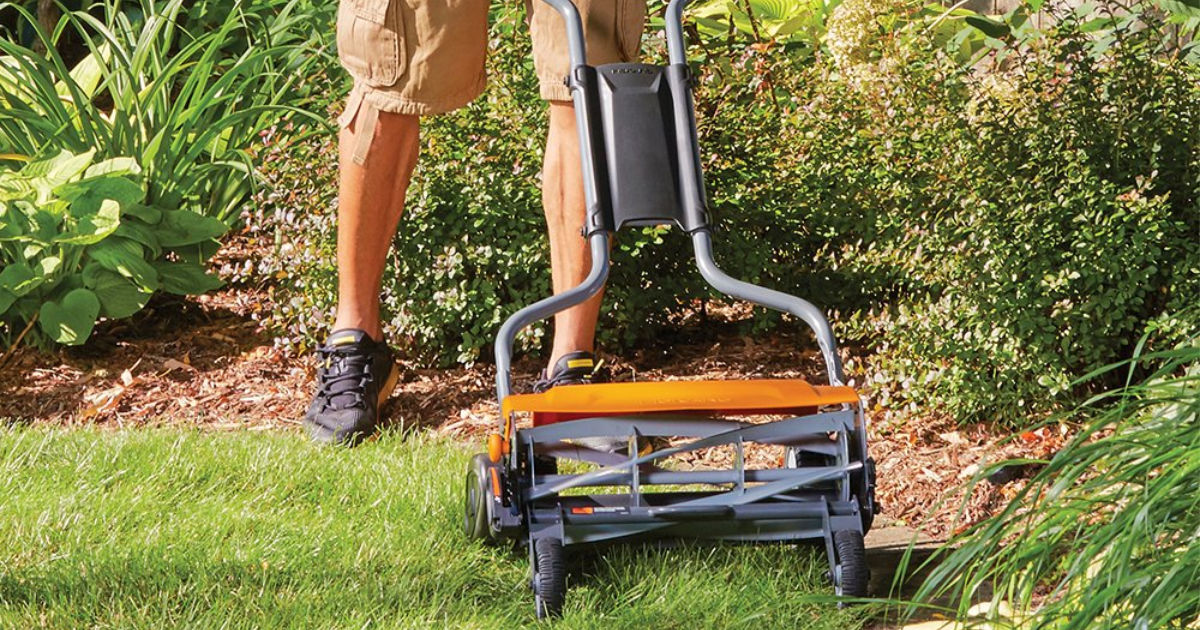 Fiskars staysharp discount max reel mower