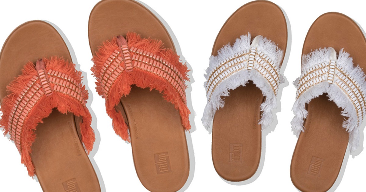 fitflop orange sandals
