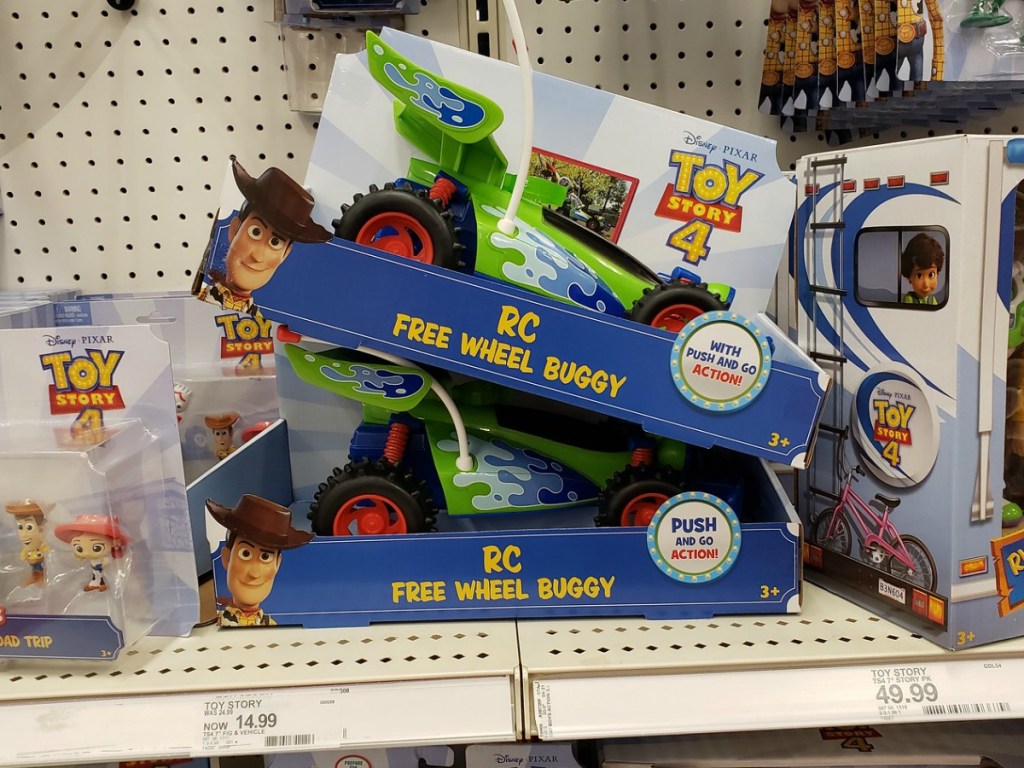 RC Free Wheel Buggy on shelf at Target