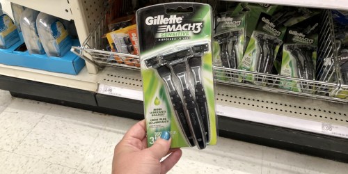 Gillette Mach 3 Sensitive Disposable Razors Only $2.35 at Target (Just Use Your Phone)
