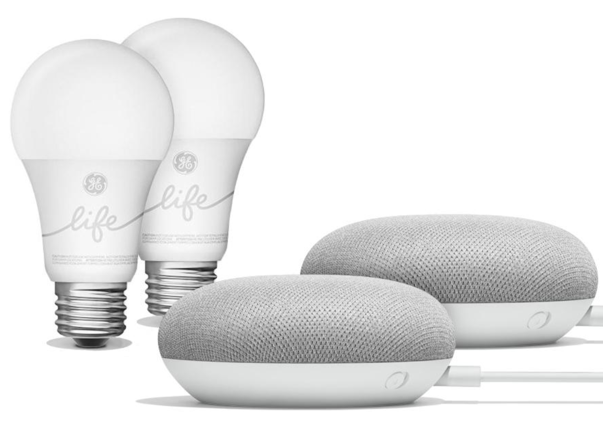 Google Mini Speakers and Smart Light Starter Kits