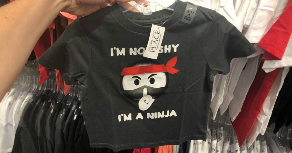 ninja-themed toddler's graphic tee from The Children's Place