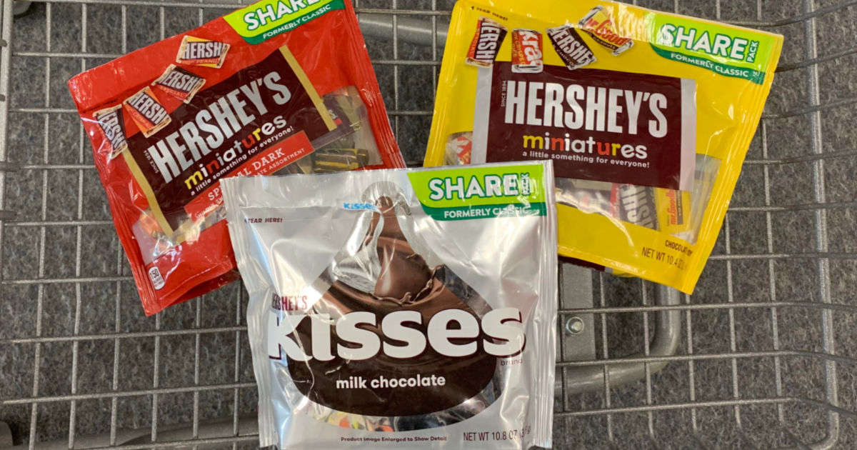 Hershey's products in basket