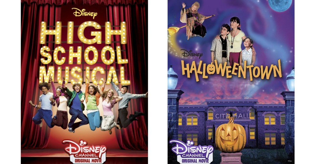 High School Musical and Halloweentown Movie covers