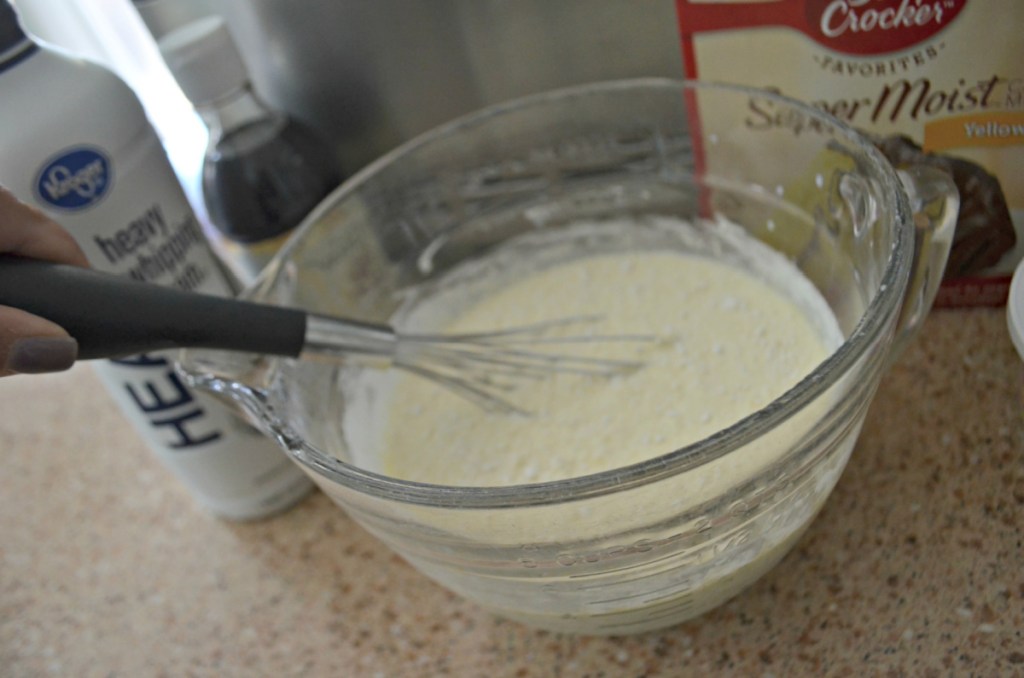 batter in a bowl with a whisk