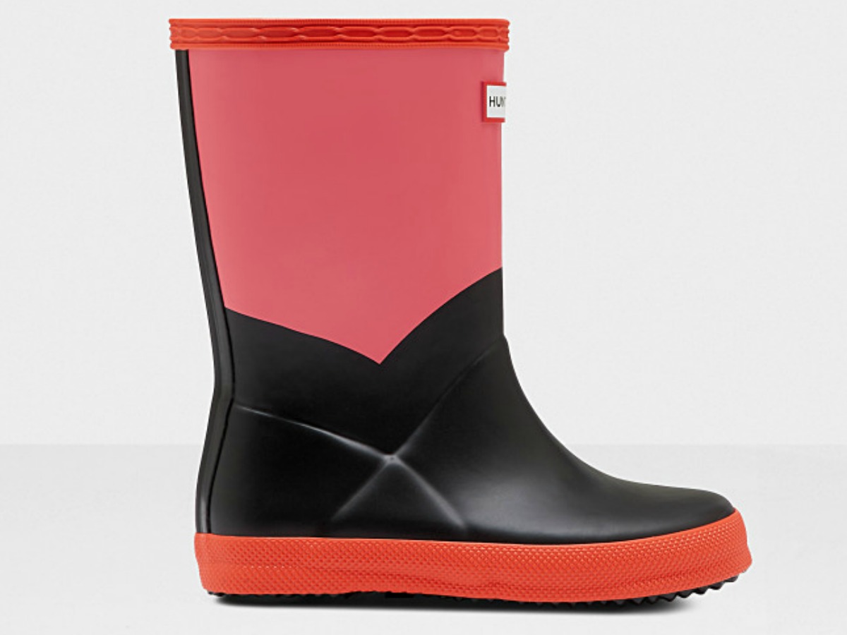 multi-colored hunter boots