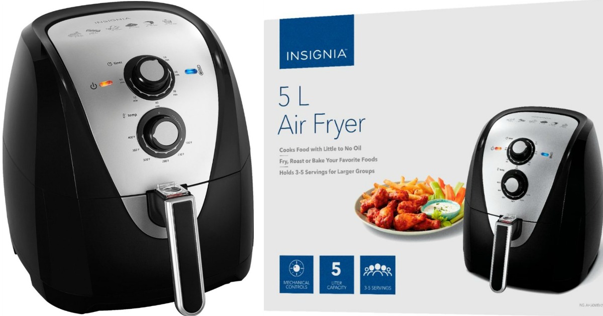 Insignia 5.3Quart Air Fryer Only 39.99 Shipped (Regularly 100)