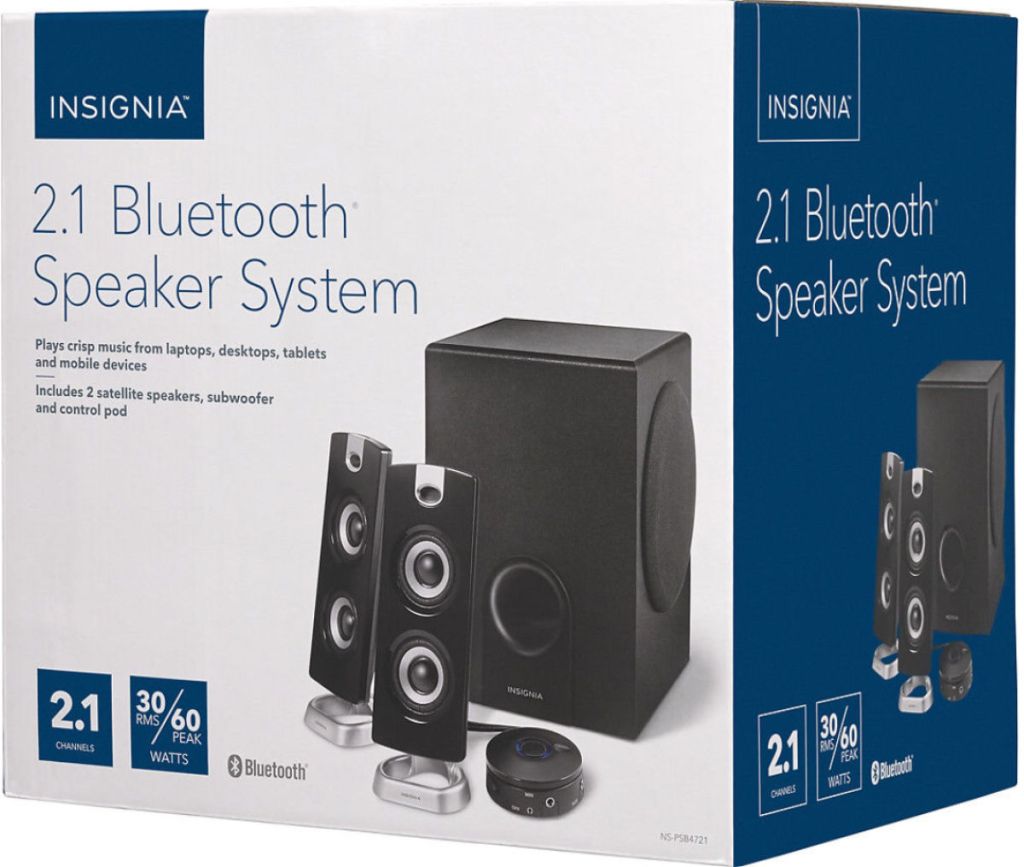Insignia Bluetooth Speaker System box