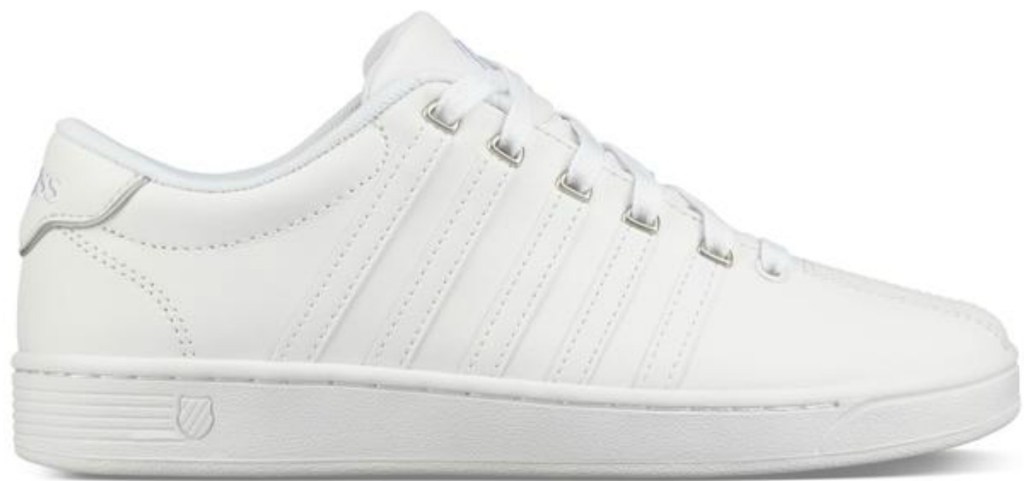 all white k-swiss shoes