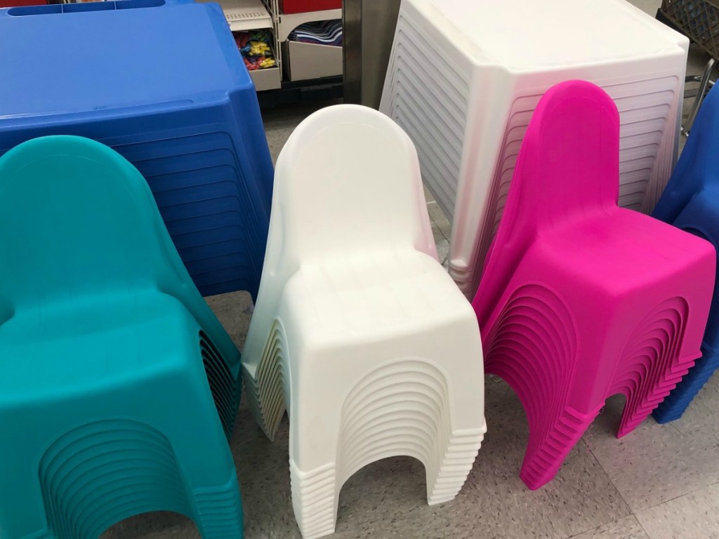 Kids plastic tables or chairs
