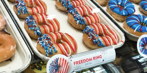 Buy One Dozen Krispy Kreme Doughnuts & Get One Free (July 4th Only)