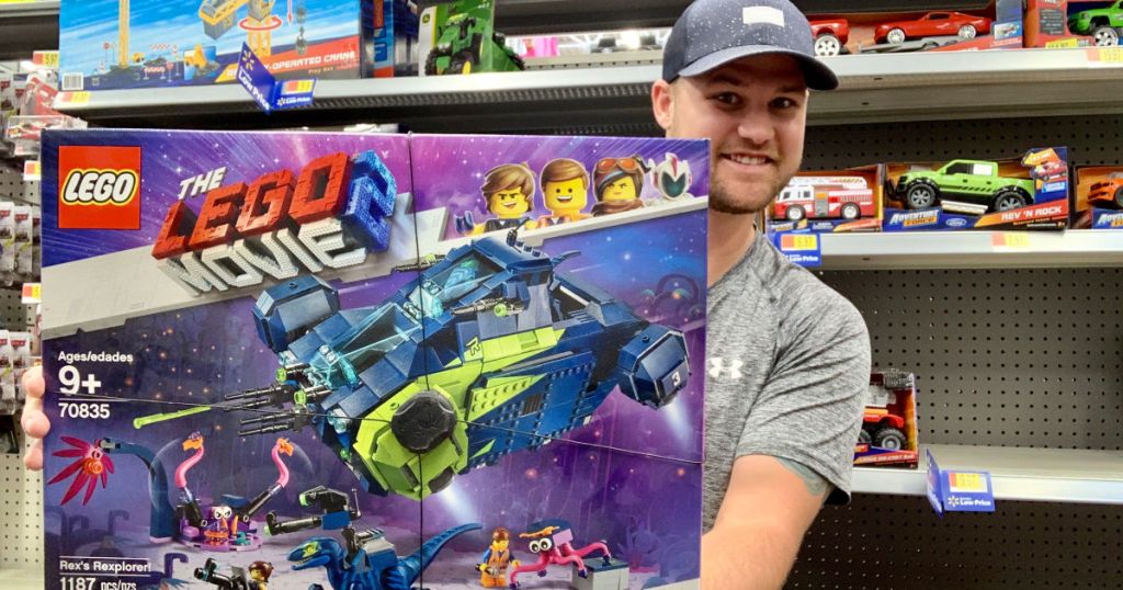 Stetson at Walmart with LEGO Movie Rex's Rexplorer! 
