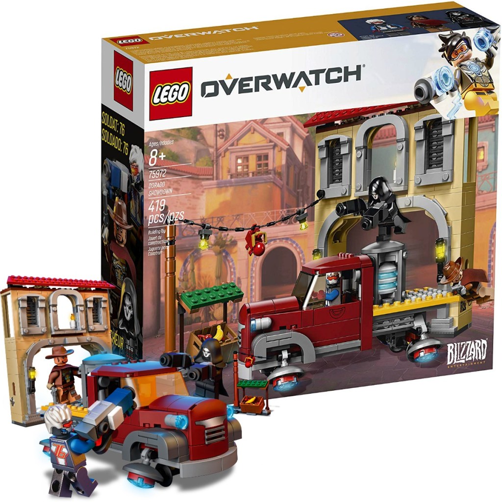 LEGO set from Overwatch video game with truck and scene