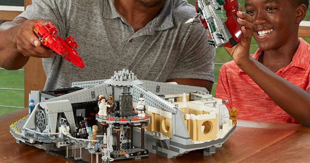 Star Wars LEGO Set with family