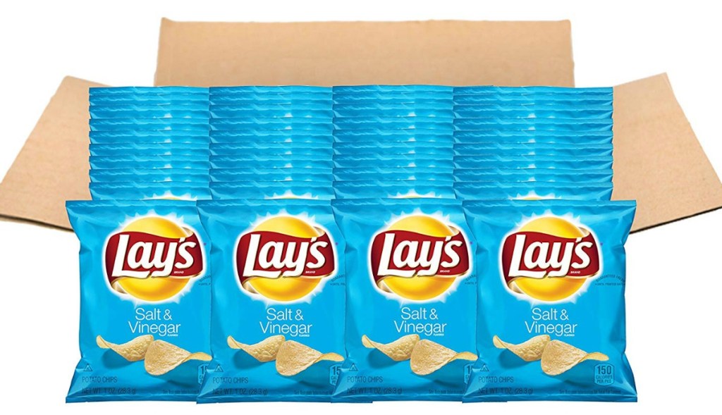 case of 40-Count Lay's Salt & Vinegar Chips