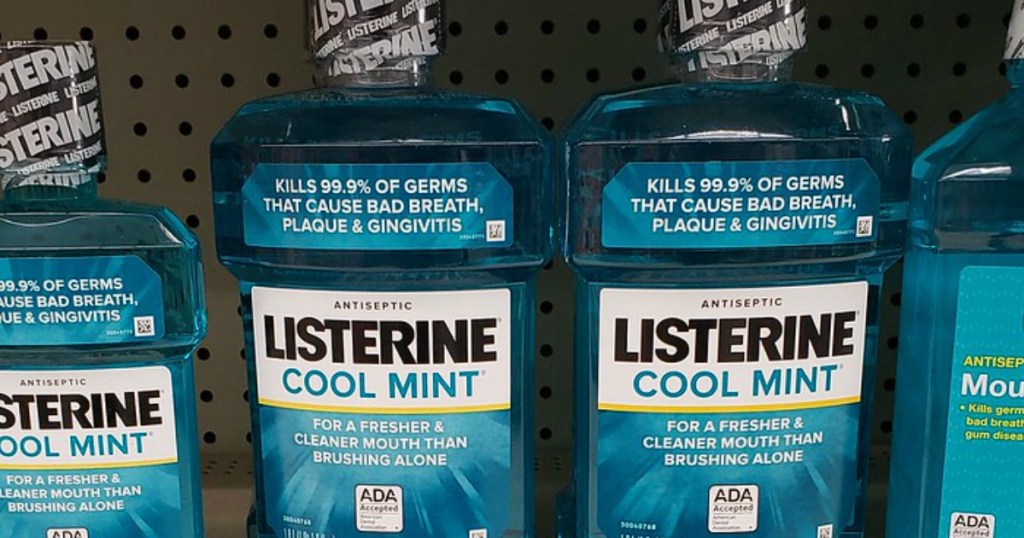 Listerine Cool Mint bottles