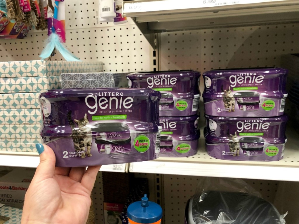Litter Genie Pail Refills on Target shelf