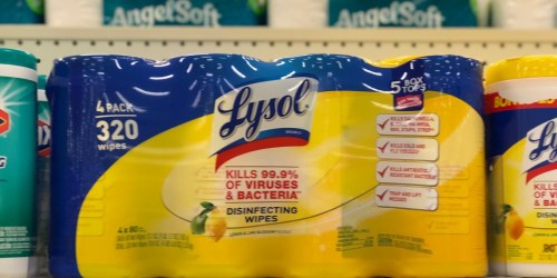 Lysol Disinfecting Wipes 320-Count Only $13.98 Shipped on Amazon