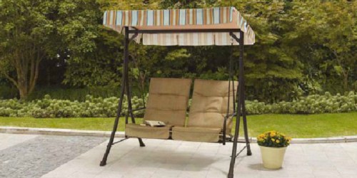Mainstays 2-Seat Swing w/ Pullout Ottomans Just $84.97 Shipped (Regularly $175)