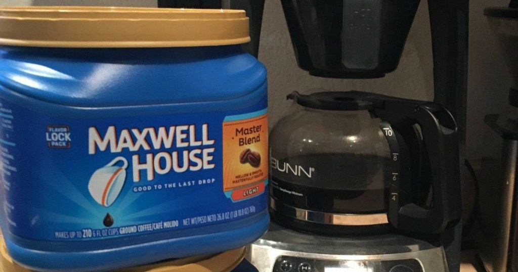 Maxwell House Coffee - Master Blend by a coffee maker
