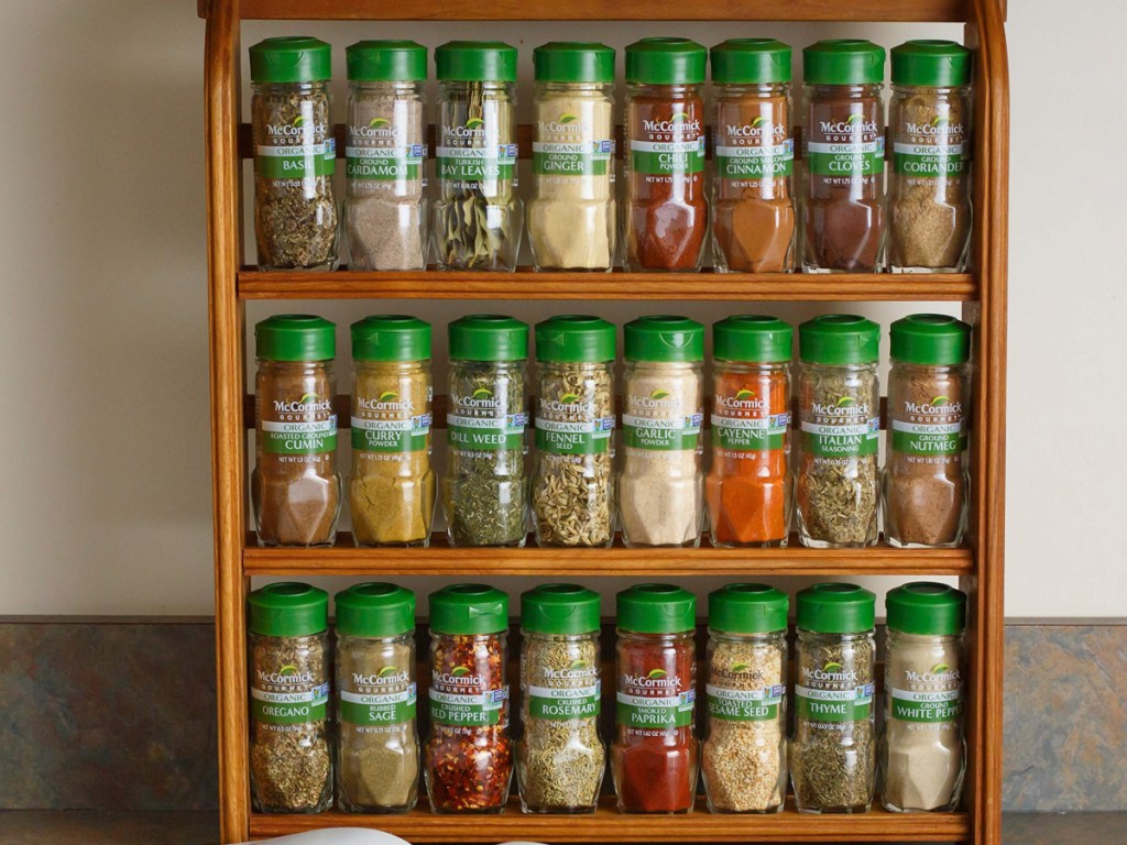 McCormick Organic Spice Rack with 24 Herbs & Spices
