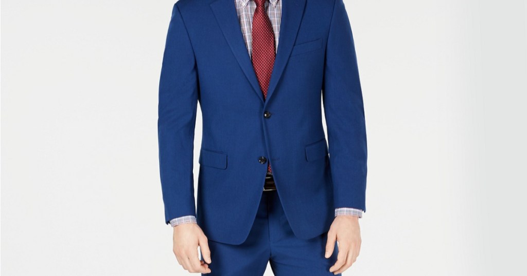 mens tommy hilfiger blue suit macys