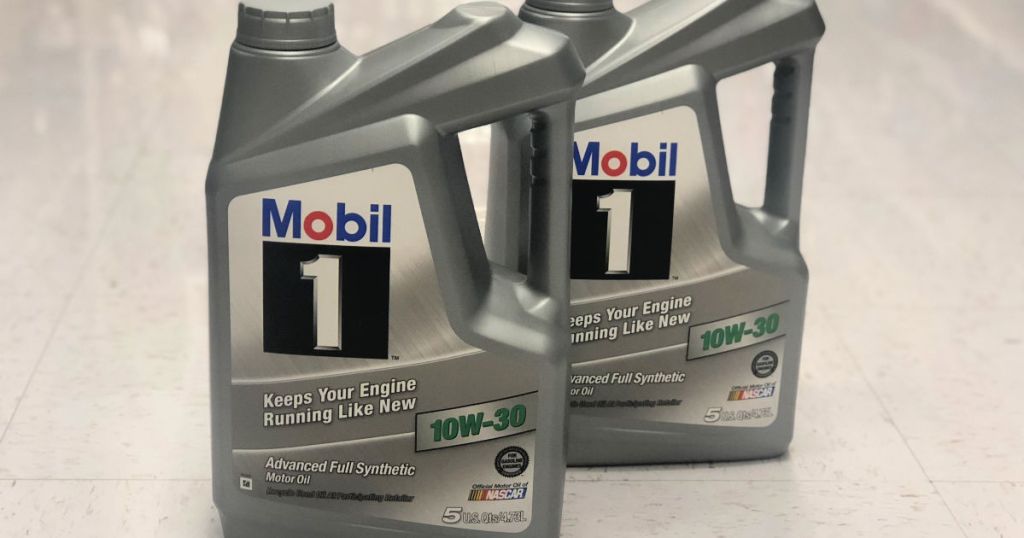 Mobil 1 Synthetic 5Quart Motor Oil Only 12 After Rebate on